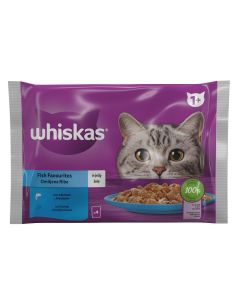 Whiskas Kesice Omiljene Ribe 4x85g