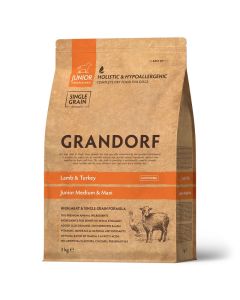 Grandorf Dog Junior Medium & Maxi Jagnjetina & Ćuretina 3kg