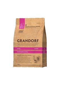 Grandorf Dog Adult Medium & Maxi Breed Ćuretina 3kg
