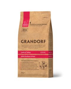 Grandorf Dog Adult Medium & Maxi Jagnjetina & Ćuretina 10kg