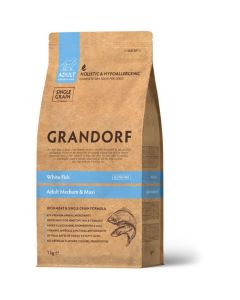 Grandorf Dog Adult Medium & Maxi Breeds Bela Riba 1kg