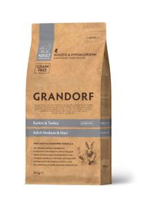 Grandorf Dog Adult Medium & Maxi Breeds Zečetina & Ćuretina 10kg