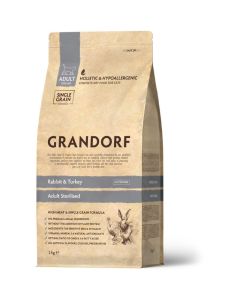 Grandorf Cat Adult Sterilized Zečetina & Ćuretina 2kg