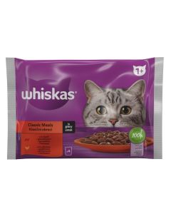 Whiskas Kesice Klasični Obroci 4x85g