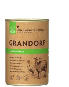Grandorf Dog Adult Grain Free Konzerva Jagnjetina & Ćuretina 400g