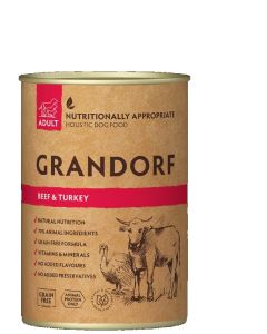 Grandorf Dog Adult Grain Free Konzerva Govedina & Ćuretina 400g