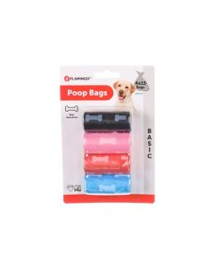 Flamingo Kesice za Izmet Basic Bones Mix 4x15 kom.