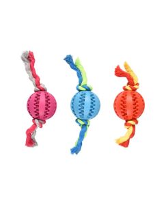 Flamingo Igračka Waylen Gumena Dental Lopta sa Kanapom Više Boja 20cm