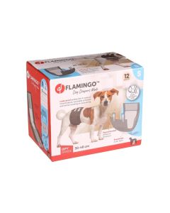 Flamingo Pelene za Mužjake Dipy Crne S 30-46cm 12 kom.