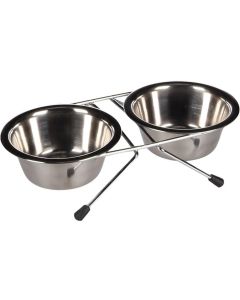 Flamingo Set Dve Činije sa Stalkom Arjun Sivi 13cm / 2x380ml