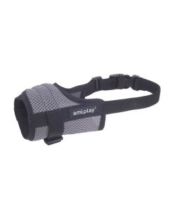 Amiplay Air Korpa za Njušku XL Rotweiller Siva 21-25cm x 30-50cm