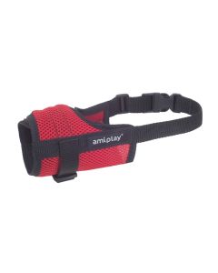 Amiplay Air Korpa za Njušku Rottweiler XL Crvena 21-25cm x 30-50cm
