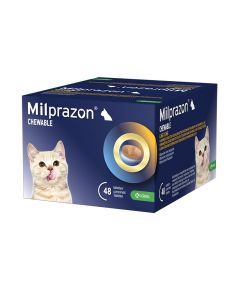 Milprazon Chewable 4mg/10mg Tablete za Žvakanje Protiv Unutrašnjih Parazita za Male Mačke 1kom.