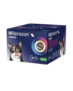 Milprazon Chewable 16mg/40mg Tablete za Žvakanje Protiv Unutrašnjih Parazita za Mačke 1kom.