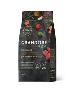 Grandorf Dog Fresh Junior Medium & Maxi Breeds Jagnjetina 1kg