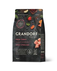 Grandorf Cat Fresh Adult Sterilised Ćuretina 400g