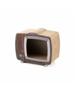 Leopet Kartonska Grebalica / Kućica TV Color 43x23x35cm