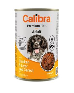 Calibra Dog Premium Line Konzerva Piletina & Džigerica i Šargarepa 1240g