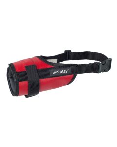 Amiplay Korpa za Njušku Rottweiler XL Crvena 21-25cm x 30-50cm