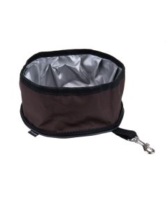Amiplay Travel Tekstil Činija za Putovanje S/M Braon 19x9cm