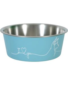 475497BLE Zolux Love Dog Činija od Nerđajućeg Čelika Plava R15cm / 750ml