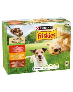 Friskies Dog Adult Govedina, Piletina i Jagnjetina u Sosu 12x85g