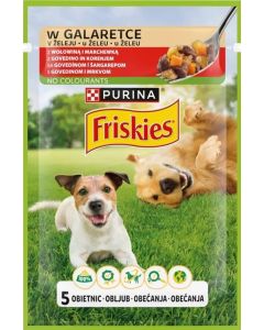Friskies Dog Adult Govedina i Šargarepa u Želeu 85g