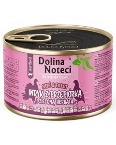 Dolina Noteci Superfood Cat Sterilised Pate & Fillet Ćuretina sa Prepelicom i Zelenim Čajem 185g