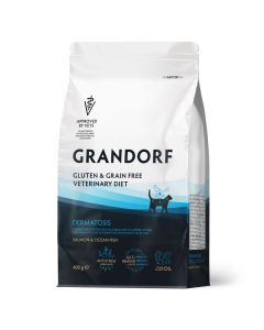 Grandorf Vet Cat Dermatosis Losos i Okeanska Riba 400g