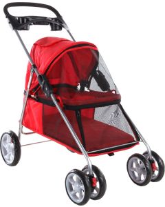 Flamingo Buggy Kolica Za Pse Damio Crvena 45x76x90,5cm