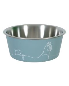 574370BLE Zolux Love Inox Činija za Mačke Plava 400ml