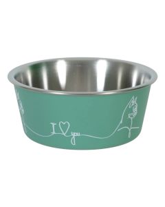 574370VER Zolux Love Inox Činija za Mačke Zelena 400ml