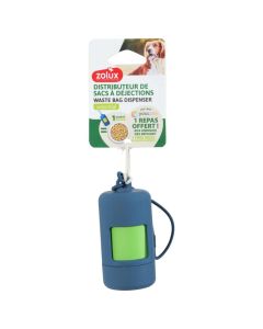 474482BLM Zolux Dispenzer sa 15 Kesica Navy Plavi 4,5x4,5x9cm