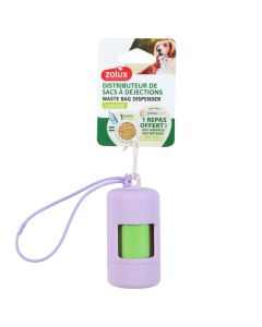 474482LIL Zolux Dispenzer sa 15 Kesica Lila 4,5x4,5x9cm