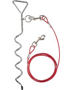 Flamingo Sajla za Vezivanje sa Spiralom Pilka Srebrna 46cm / 3m