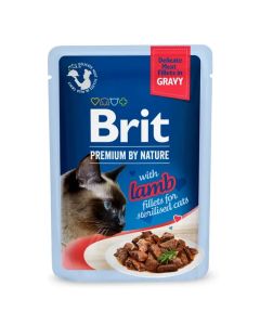 Brit Premium by Nature Cat Delicate Fileti U Sosu Sa Jagnjetinom Sterilised 85g