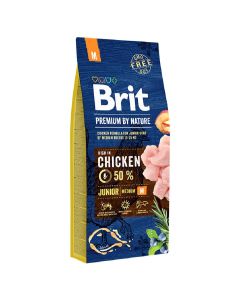 Brit Premium by Nature Dog Junior M 15kg