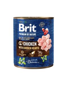 Brit Premium by Nature Dog Piletina Sa Srcima Konzerva 800g